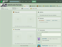 Tablet Screenshot of darksilvania-fanclub.deviantart.com