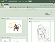 Tablet Screenshot of isibane777.deviantart.com