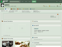 Tablet Screenshot of gabiart.deviantart.com