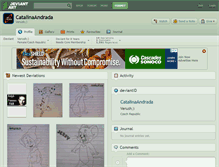 Tablet Screenshot of catalinaandrada.deviantart.com