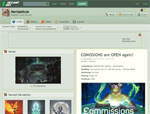 Tablet Screenshot of neridanixie.deviantart.com