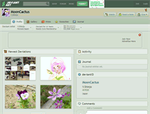 Tablet Screenshot of mooncactus.deviantart.com