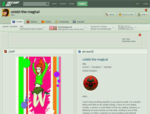 Tablet Screenshot of celebi-the-magical.deviantart.com