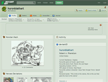 Tablet Screenshot of huronblakhart.deviantart.com