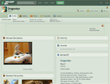 Tablet Screenshot of dragonmyr.deviantart.com