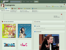Tablet Screenshot of freakingsmiler.deviantart.com