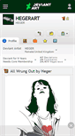Mobile Screenshot of hegerart.deviantart.com