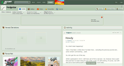 Desktop Screenshot of hedgestar.deviantart.com