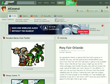 Tablet Screenshot of alcoconut.deviantart.com