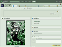 Tablet Screenshot of dragongirl.deviantart.com