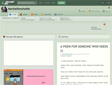 Tablet Screenshot of marshallismyhottie.deviantart.com