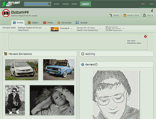 Tablet Screenshot of ekstorm99.deviantart.com