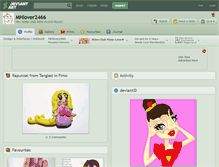 Tablet Screenshot of mhlover2466.deviantart.com