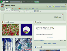 Tablet Screenshot of mateobrigande.deviantart.com