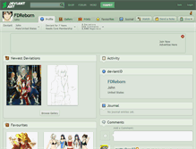 Tablet Screenshot of fdreborn.deviantart.com
