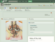 Tablet Screenshot of originaldark.deviantart.com