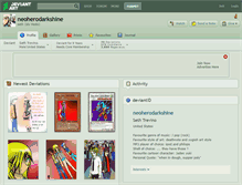 Tablet Screenshot of neoherodarkshine.deviantart.com