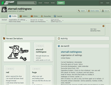 Tablet Screenshot of eternall-nothingness.deviantart.com