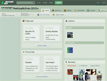 Tablet Screenshot of poetryadictives-2010.deviantart.com