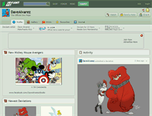 Tablet Screenshot of davealvarez.deviantart.com