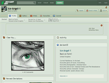 Tablet Screenshot of ice-angel-1.deviantart.com