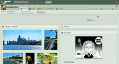Desktop Screenshot of coyote-grey.deviantart.com