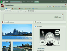 Tablet Screenshot of coyote-grey.deviantart.com