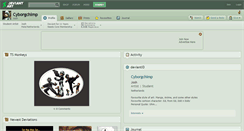 Desktop Screenshot of cyborgchimp.deviantart.com