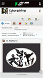 Mobile Screenshot of cyborgchimp.deviantart.com