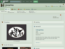 Tablet Screenshot of cyborgchimp.deviantart.com