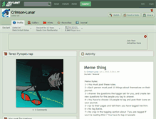 Tablet Screenshot of crimson-lunar.deviantart.com