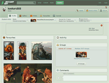 Tablet Screenshot of keekers888.deviantart.com