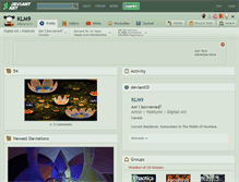 Tablet Screenshot of klm9.deviantart.com