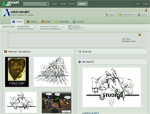 Tablet Screenshot of eskinvandel.deviantart.com