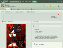 Tablet Screenshot of knuckz.deviantart.com