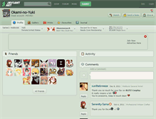 Tablet Screenshot of okami-no-yuki.deviantart.com