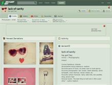Tablet Screenshot of lack-of-sanity.deviantart.com