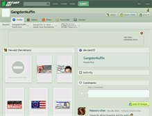 Tablet Screenshot of gangstermuffin.deviantart.com