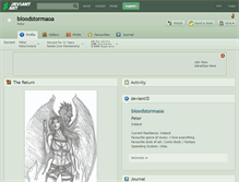 Tablet Screenshot of bloodstormaoa.deviantart.com