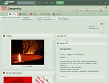 Tablet Screenshot of campanitta.deviantart.com