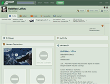 Tablet Screenshot of mattman-loftus.deviantart.com