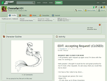 Tablet Screenshot of cheesefan101.deviantart.com