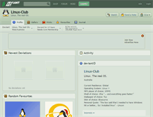 Tablet Screenshot of linux-club.deviantart.com