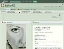Tablet Screenshot of darkflower8923.deviantart.com