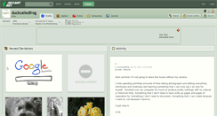 Desktop Screenshot of duckcalledfrog.deviantart.com