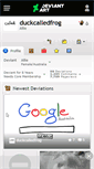 Mobile Screenshot of duckcalledfrog.deviantart.com