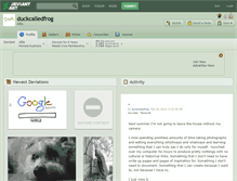 Tablet Screenshot of duckcalledfrog.deviantart.com
