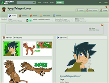 Tablet Screenshot of kyoyatategamilover.deviantart.com