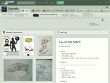 Tablet Screenshot of chazralia.deviantart.com