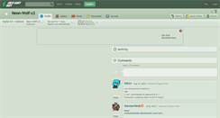 Desktop Screenshot of neon-wolf-x3.deviantart.com